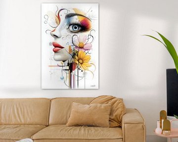 kunstachtige en grappige whimsical karikatuur van Gelissen Artworks