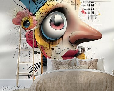 Example of the artwork in a room