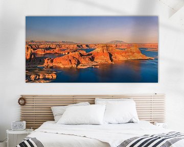 Coucher de soleil à Alstrom Point, lac Powell, Utah