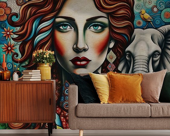 Example of the artwork in a room