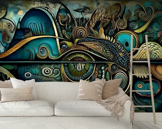 Example of the artwork in a room