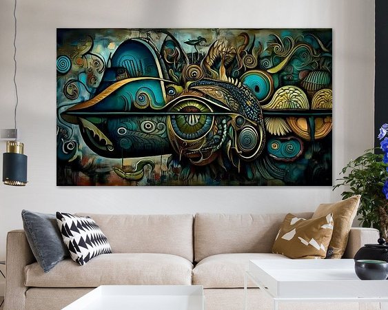 Example of the artwork in a room