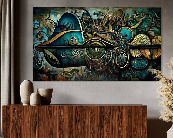 Example of the artwork in a room