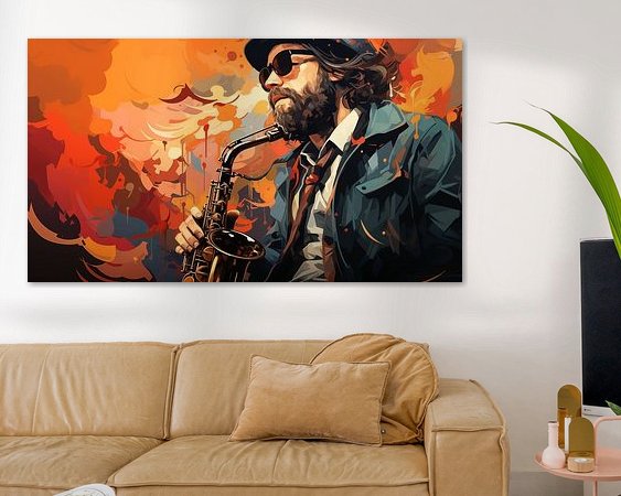 Example of the artwork in a room