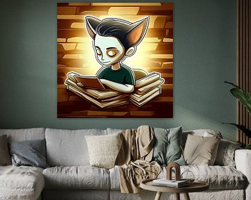 De geleerde van de verborgen tomes van Vythryd Arts
