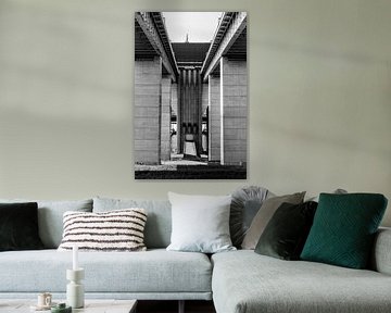 Strepy-Thieu Scheepslift Monochrome Architectuur van Imladris Images