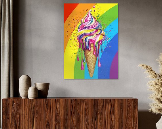 Example of the artwork in a room