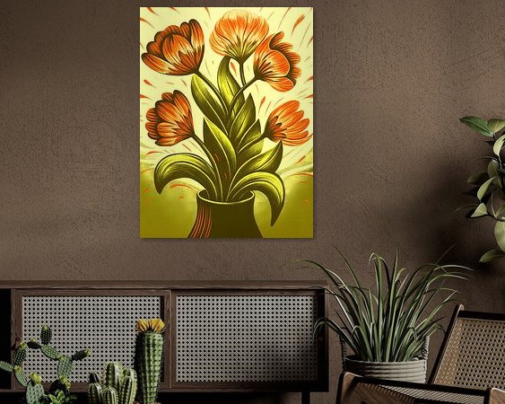 Example of the artwork in a room