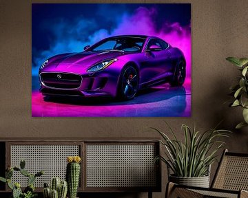 Jaguar F-Type Paars Neon van MIROKKU