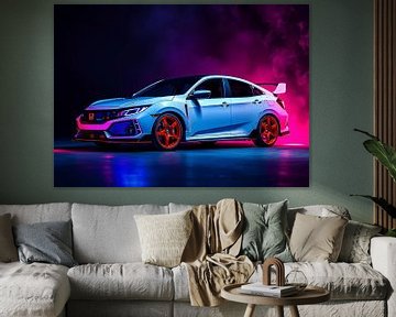 Honda Civic Type R Wit Neon van MIROKKU