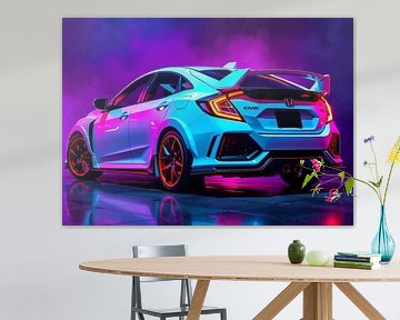Honda Civic Type R Wit Neon 2 van MIROKKU