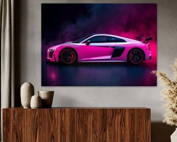 Audi R8 Neon Wit Rookvrij van MIROKKU