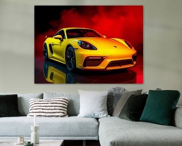 Porsche 718 Cayman Neon van MIROKKU