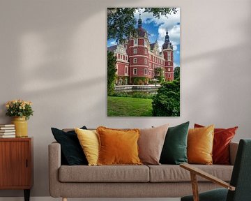 A view of Bad Muskau Castle in Prince Pückler Park by Andreas Völkel