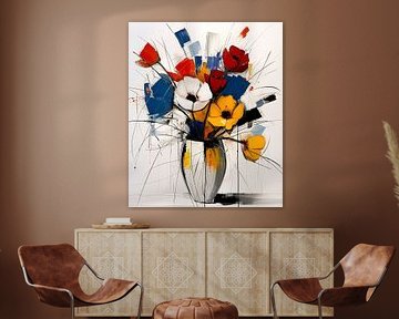 Bouquet à la Mondrian by Jacky
