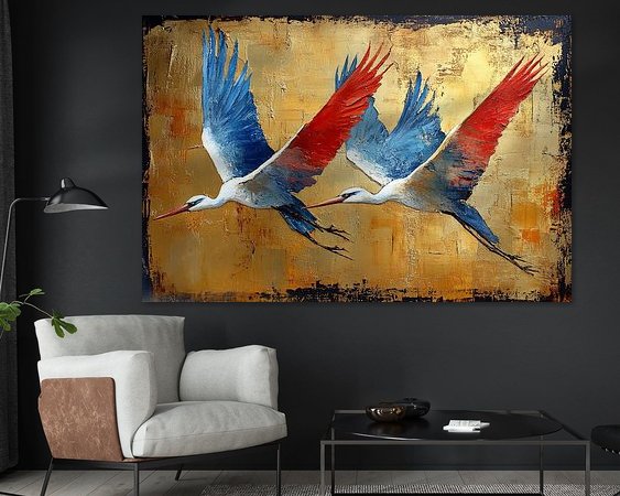 Example of the artwork in a room