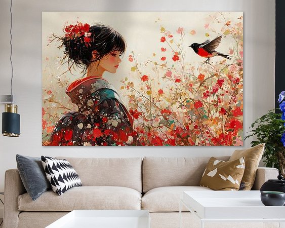 Example of the artwork in a room