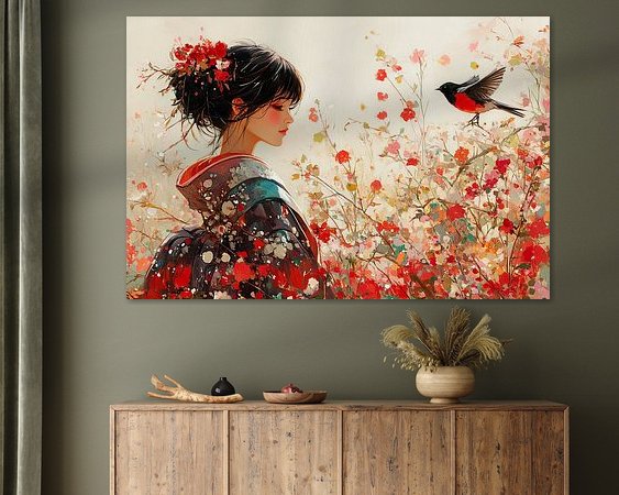 Example of the artwork in a room