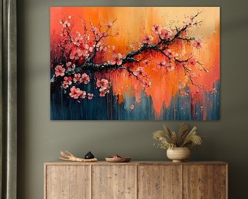 malerische japanische Kunstblüte