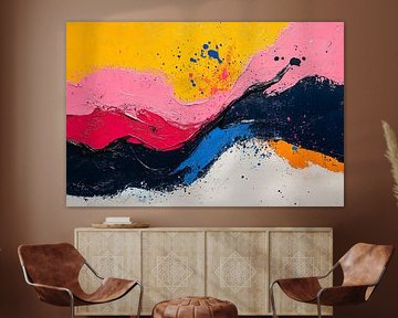 malerische japanische kunst abstrakt