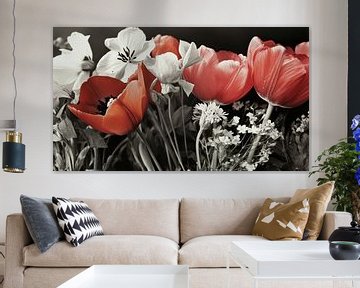 Anjers en tulpen van Franka Poulain