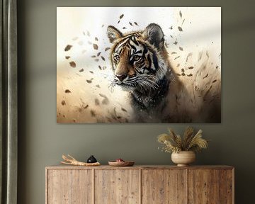 Tiger: Shadow of the Savannah by Ralf van de Sand