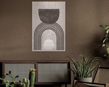Collage Art schilderij: Scandinavisch abstract van Studio Pieternel