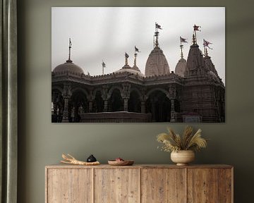 Pracht en praal van de Swaminarayantempel in Ahmedabad van Frank Photos