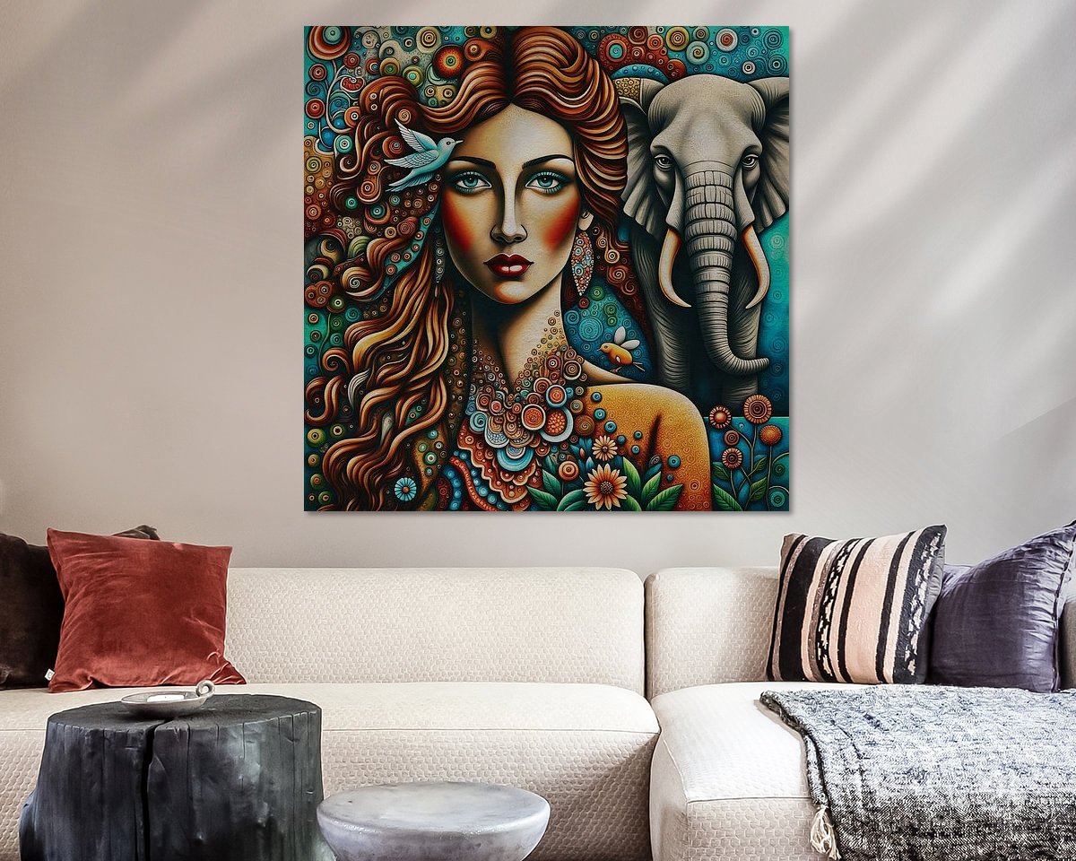 Example of the artwork in a room