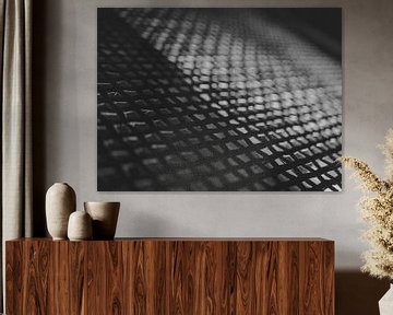 Abstracte foto in zwart-wit van Eline Doornbos