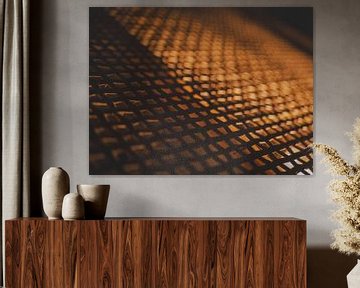 Abstracte foto met een warme kleur van Eline Doornbos