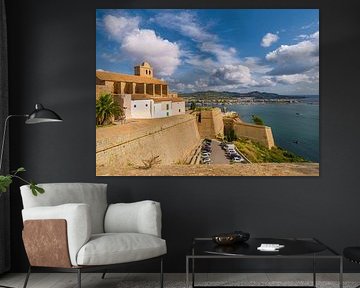 Blick auf Ibiza-Stadt in Richtung Meer von Raymond van Olphen