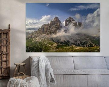 Tre Cime of Drei Zinnen in de Dolomieten Italië