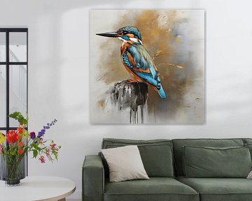 Painting kingfisher by WeLoveArt