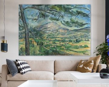 Montagne Sainte-Victoire met grote den, Paul Cézanne