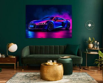 Audi R8 Klassiek Neon 2 van MIROKKU