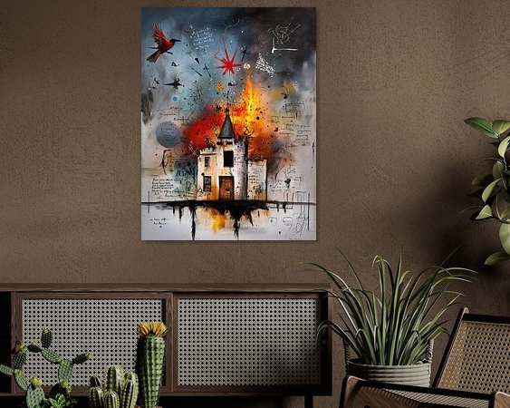 Example of the artwork in a room