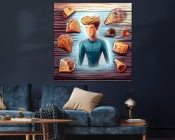 Example of the artwork in a room