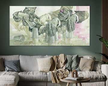 Illusion Malerei von Jos Hoppenbrouwers Kunst