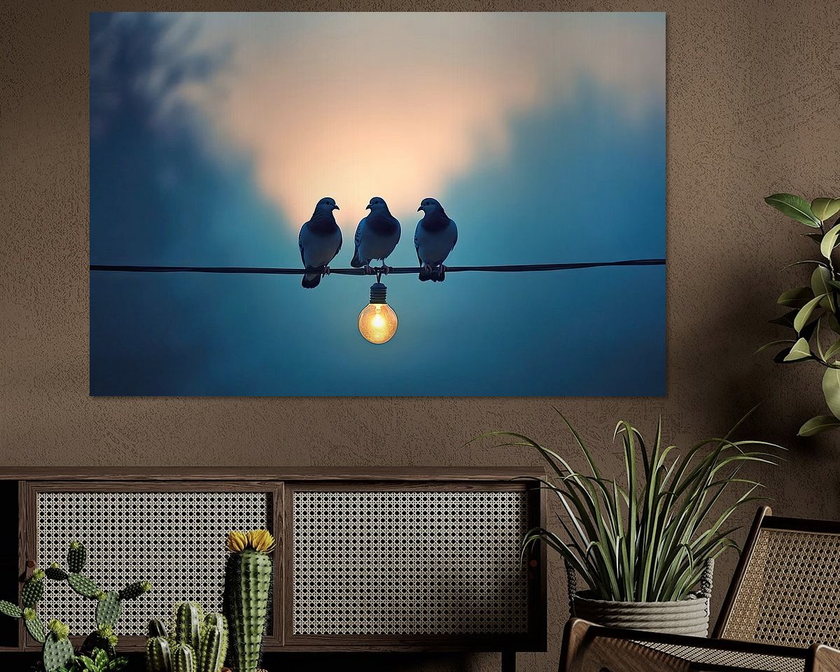 Example of the artwork in a room