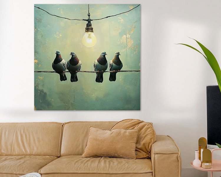 Example of the artwork in a room