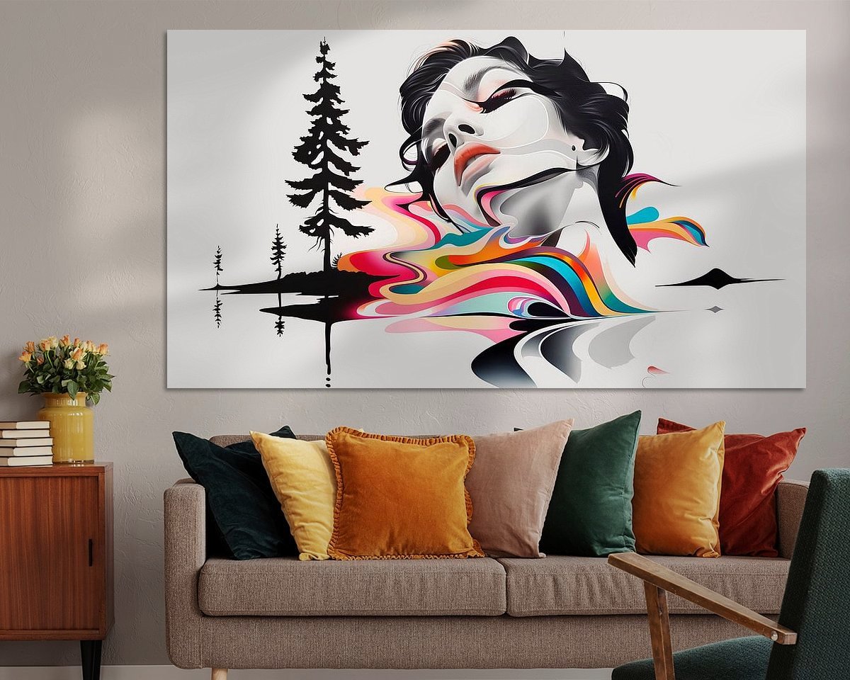 Example of the artwork in a room