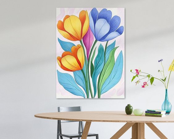 Example of the artwork in a room