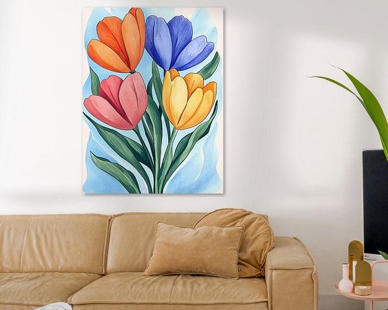 Example of the artwork in a room