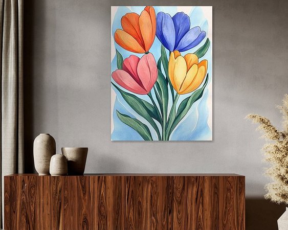 Example of the artwork in a room