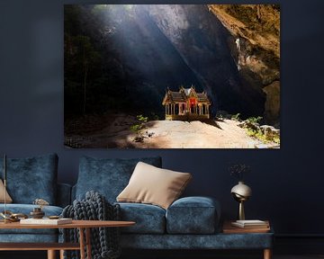 Hidden temple in secret cave by Piet Hein Schuijff
