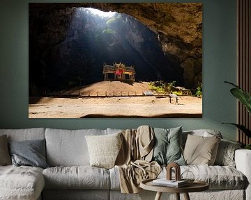 Hidden temple in secret cave by Piet Hein Schuijff