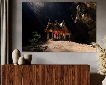 Hidden temple in secret cave by Piet Hein Schuijff