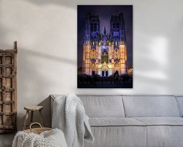 Bright Festival Brussel 2025 - Videomapping kathedraal II van Daan Duvillier | Regio in de Kijker