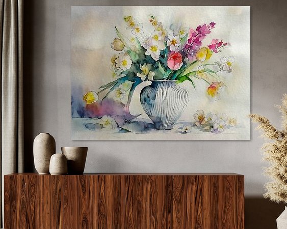 Example of the artwork in a room